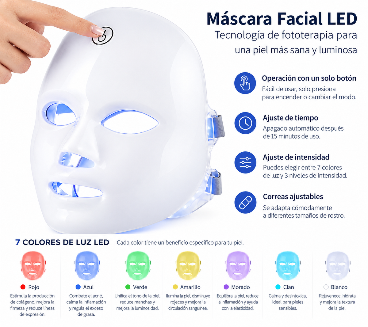 Mascaras De Terapia Led.